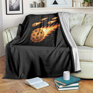 Cookie Meteor Shower Throw Blanket Funny Space Dessert TS12 Print Your Wear