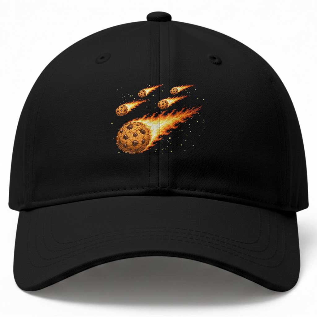 Cookie Meteor Shower Baseball Cap Funny Space Dessert TS12 Print Your Wear