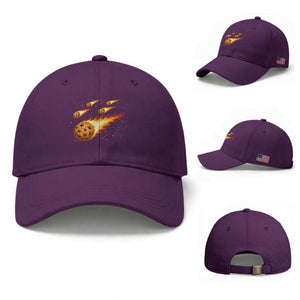 Cookie Meteor Shower Baseball Cap Funny Space Dessert TS12 Baseball Cap Universal Fit Purple Print Your Wear