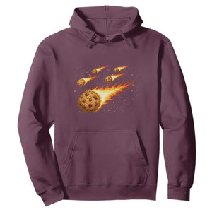 Cookie Meteor Shower Hoodie Funny Space Dessert TS12 Maroon Print Your Wear