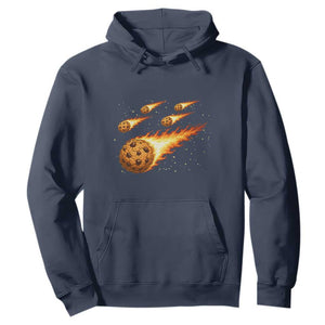 Cookie Meteor Shower Hoodie Funny Space Dessert TS12 Navy Print Your Wear