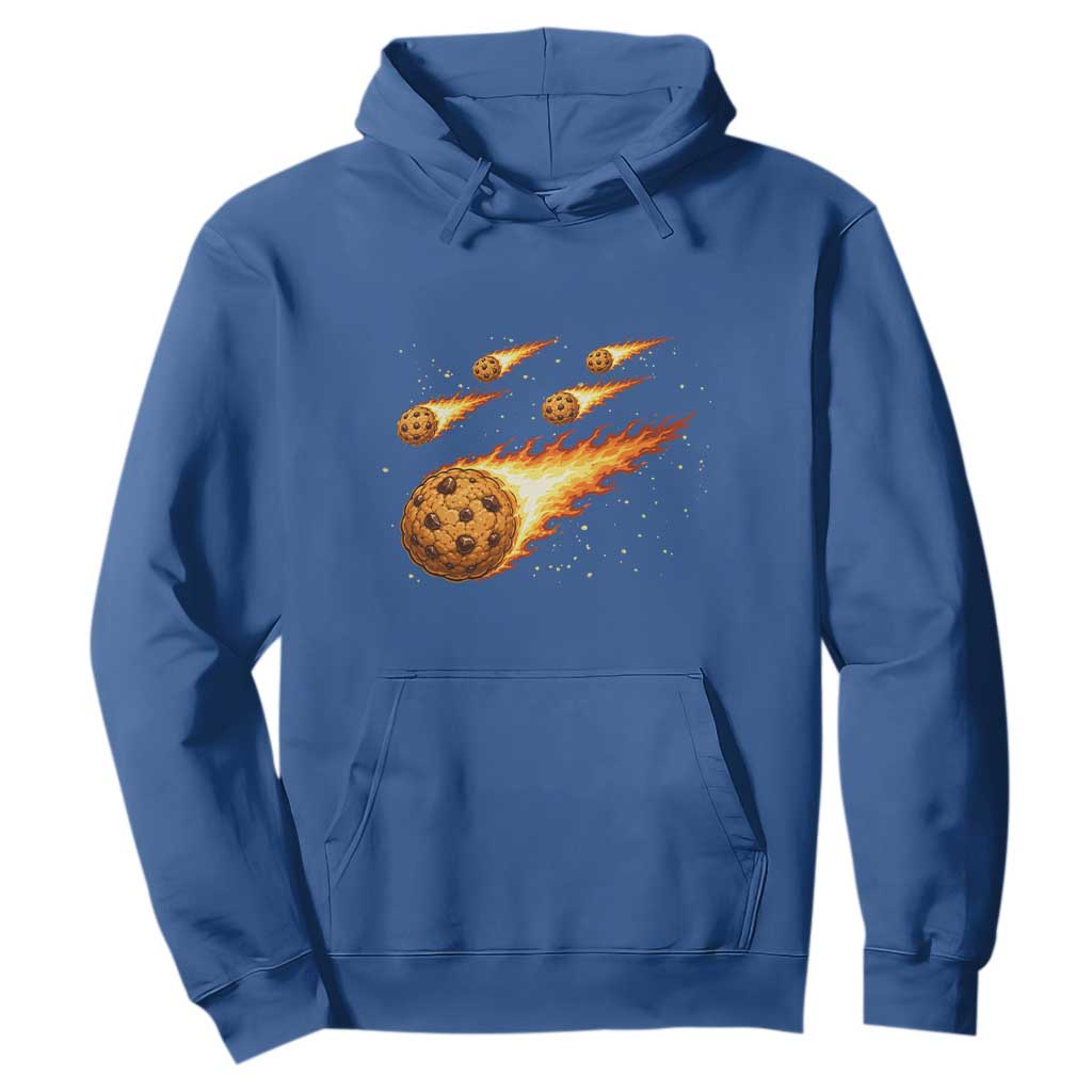 Cookie Meteor Shower Hoodie Funny Space Dessert TS12 Royal Blue Print Your Wear