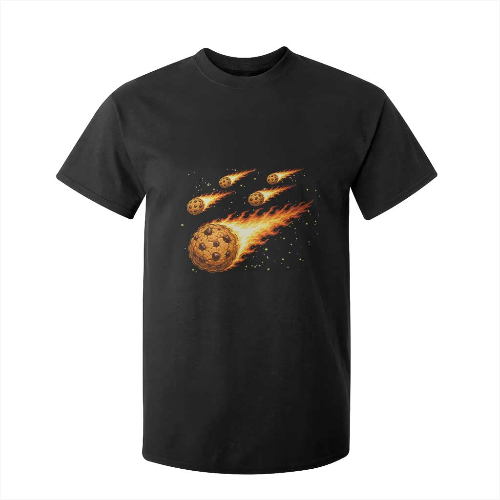 Cookie Meteor Shower T Shirt For Kid Funny Space Dessert TS12 Black Print Your Wear