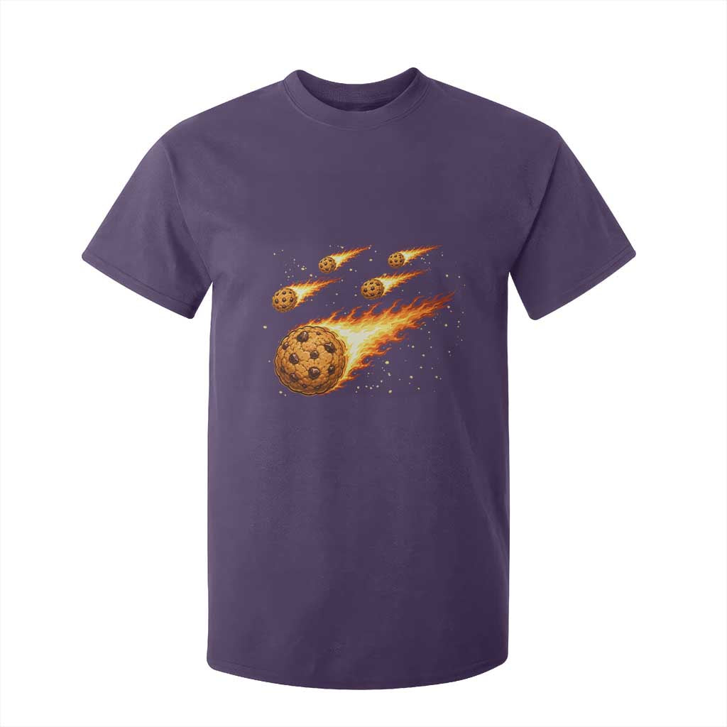 Cookie Meteor Shower T Shirt For Kid Funny Space Dessert TS12 Purple Print Your Wear