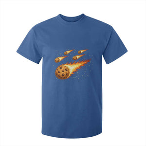 Cookie Meteor Shower T Shirt For Kid Funny Space Dessert TS12 Royal Blue Print Your Wear