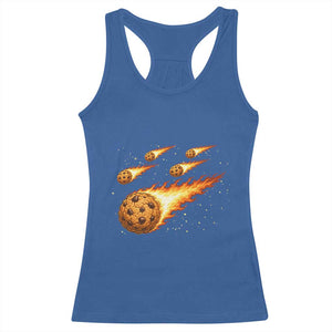 Cookie Meteor Shower Racerback Tank Top Funny Space Dessert TS12 Royal Blue Print Your Wear