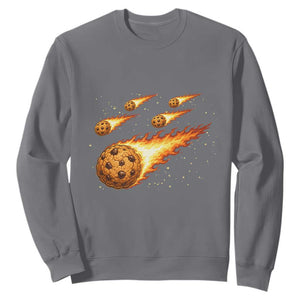 Cookie Meteor Shower Sweatshirt Funny Space Dessert TS12 Charcoal Print Your Wear
