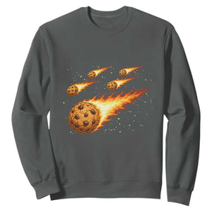 Cookie Meteor Shower Sweatshirt Funny Space Dessert TS12 Dark Heather Print Your Wear