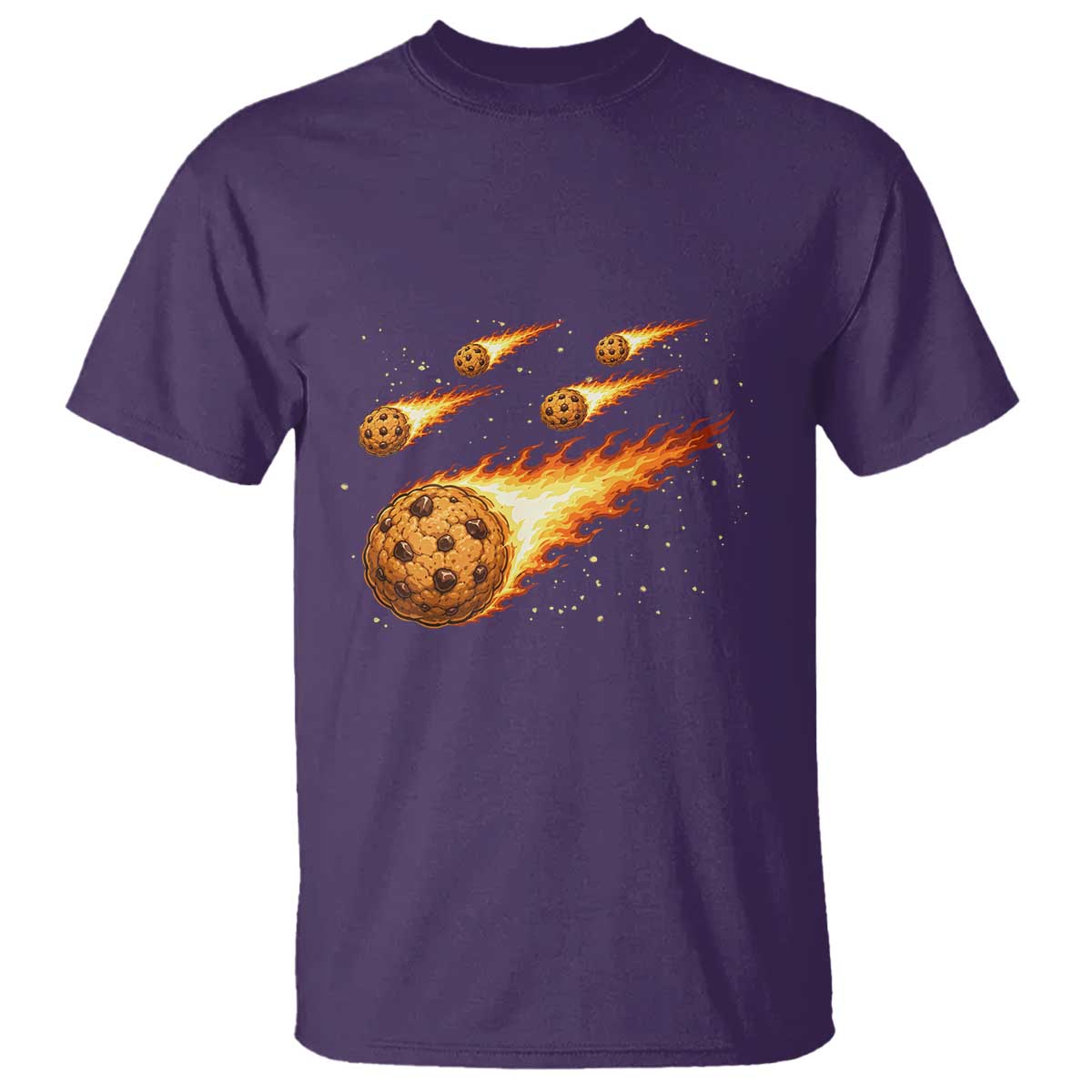 Cookie Meteor Shower T Shirt Funny Space Dessert TS12 Purple Print Your Wear