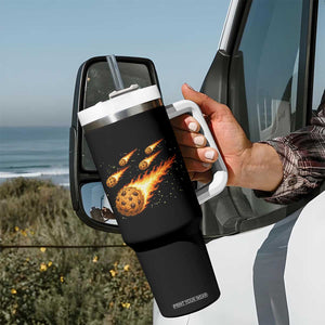 Cookie Meteor Shower Tumbler With Handle Funny Space Dessert TS12 Print Your Wear