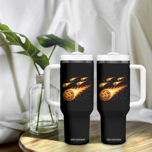 Cookie Meteor Shower Tumbler With Handle Funny Space Dessert TS12 Print Your Wear