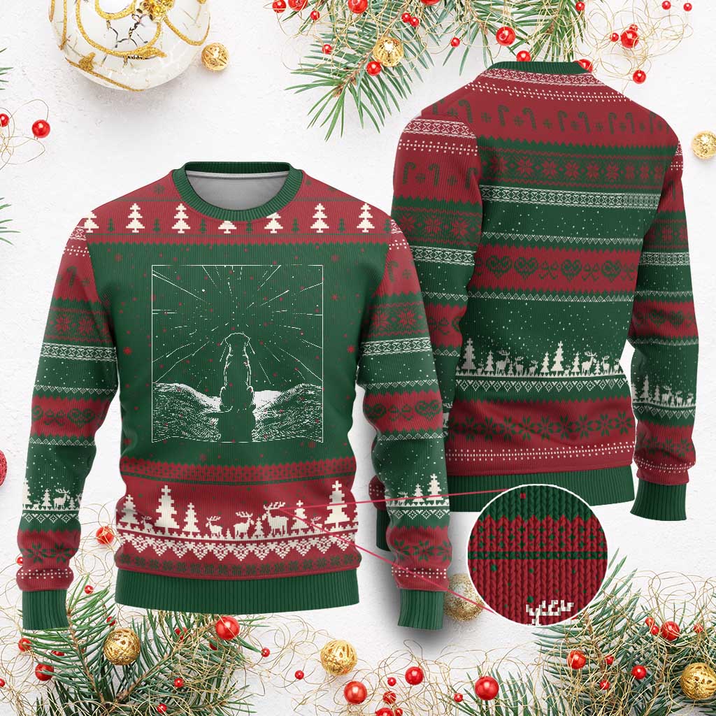 Meteor Shower Science Gift Ugly Christmas Sweater Dog Watching Stars TS12 Red Green Print Your Wear