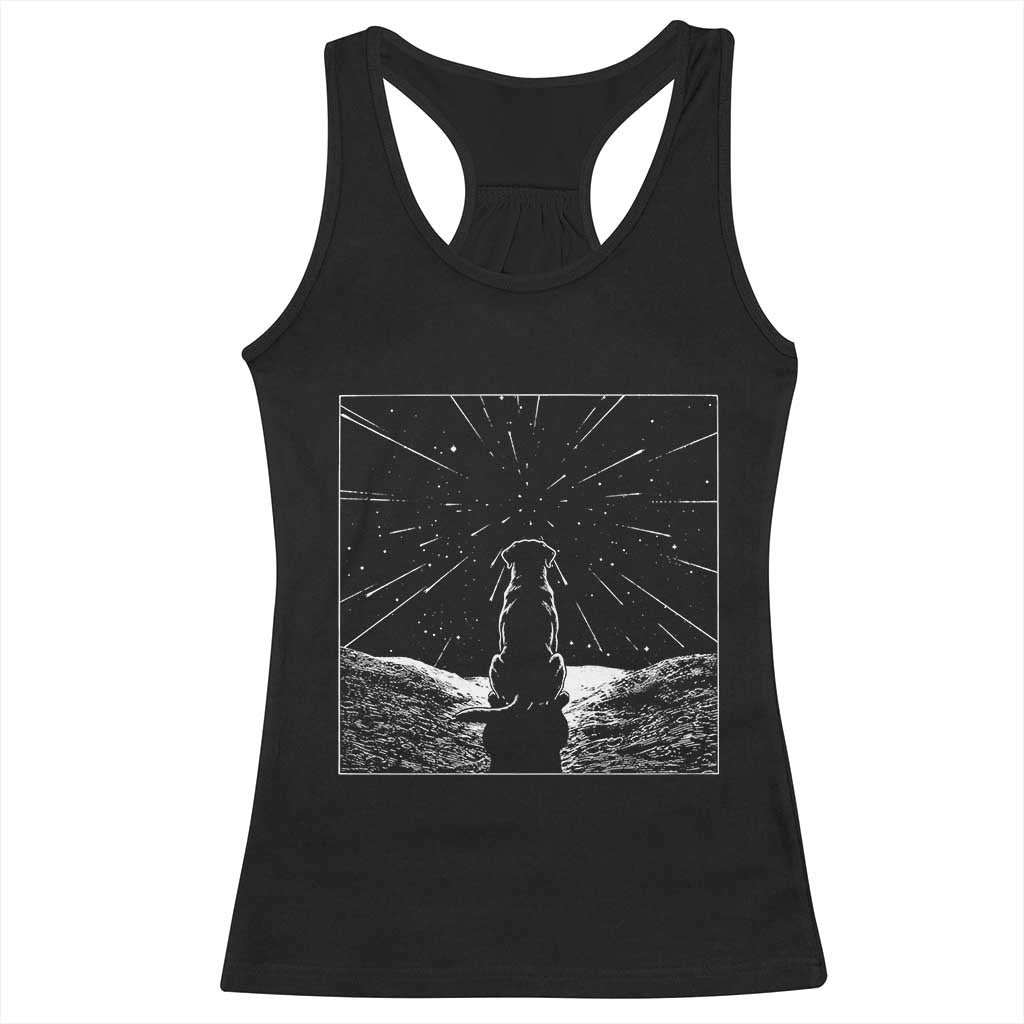 Meteor Shower Science Gift Racerback Tank Top Dog Watching Stars TS12 Black Print Your Wear