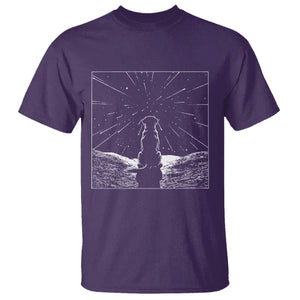 Meteor Shower Science Gift T Shirt Dog Watching Stars TS12 Purple Print Your Wear