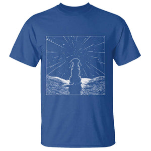 Meteor Shower Science Gift T Shirt Dog Watching Stars TS12 Royal Blue Print Your Wear