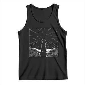 Meteor Shower Science Gift Tank Top Dog Watching Stars TS12 Black Print Your Wear