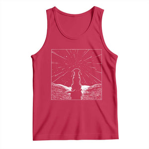 Meteor Shower Science Gift Tank Top Dog Watching Stars TS12 Red Print Your Wear