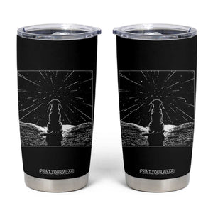 Meteor Shower Science Gift Tumbler Cup Dog Watching Stars TS12 Black Print Your Wear