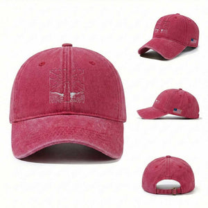 Meteor Shower Science Gift Washed Cotton Baseball Cap Dog Watching Stars TS12 Washed Cap Universal Fit Red Print Your Wear