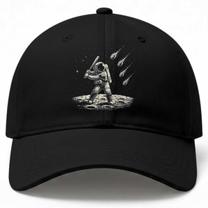 Funny Astronaut Smashing Meteors In Space Baseball Cap Astronomy Lover Gift TS12 Print Your Wear