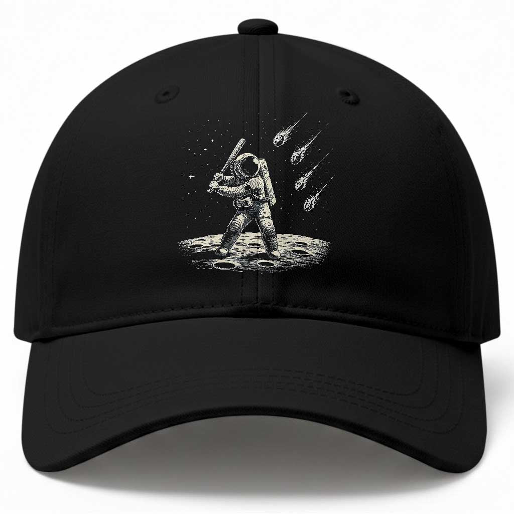 Funny Astronaut Smashing Meteors In Space Baseball Cap Astronomy Lover Gift TS12 Print Your Wear