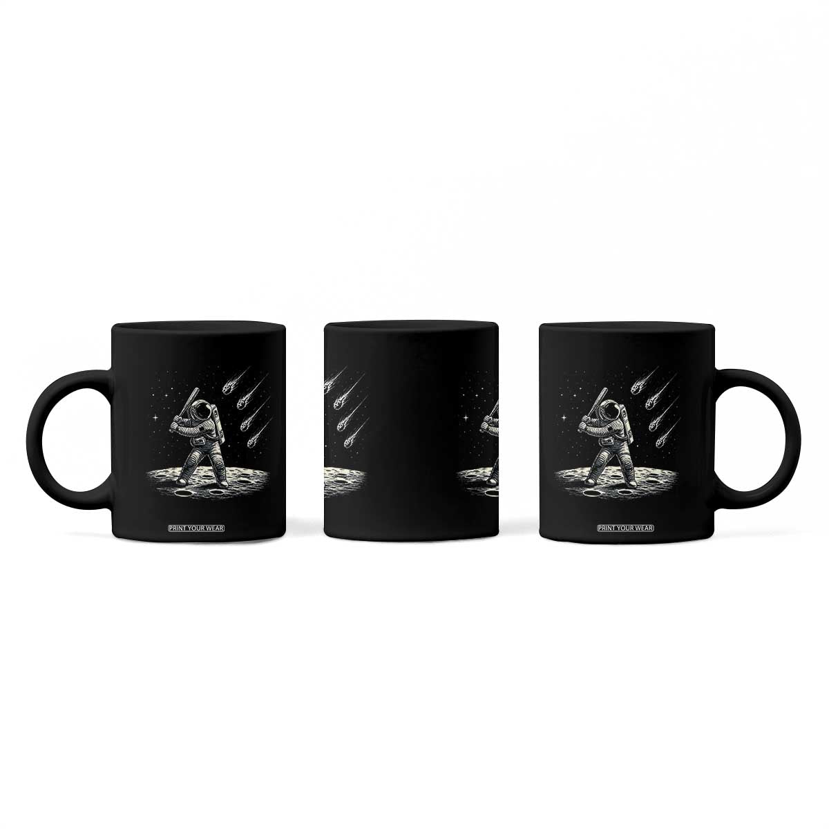 Funny Astronaut Smashing Meteors In Space Coffee Mug Astronomy Lover Gift TS12 Print Your Wear