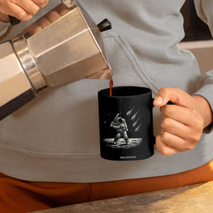 Funny Astronaut Smashing Meteors In Space Coffee Mug Astronomy Lover Gift TS12 Print Your Wear