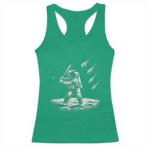 Funny Astronaut Smashing Meteors In Space Racerback Tank Top Astronomy Lover Gift TS12 Irish Green Print Your Wear
