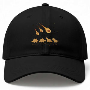 Funny Dino Chicken Nuggets Meteor Shower Baseball Cap Food Lover TS12 Print Your Wear