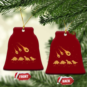 Funny Dino Chicken Nuggets Meteor Shower Ceramic Ornament Food Lover TS12 Print Your Wear