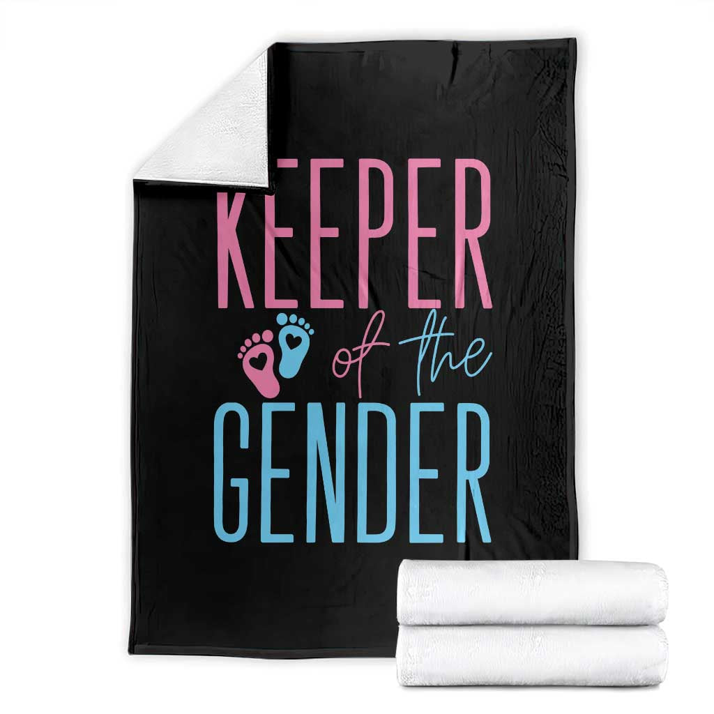 Funny Gender Reveal Party Throw Blanket Keeper Of The Gender TS12 Black Print Your Wear