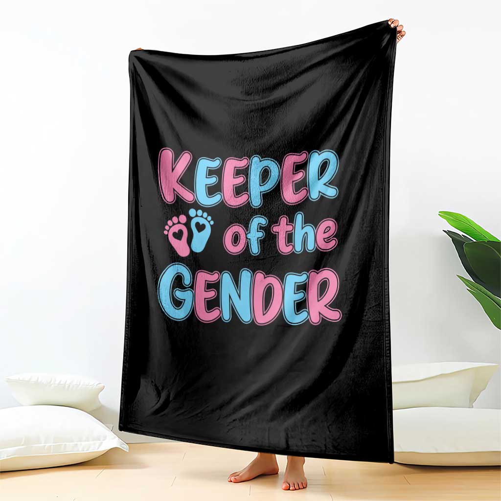 Funny Pregnancy Announcement Throw Blanket Keeper Of The Gender TS12 Print Your Wear
