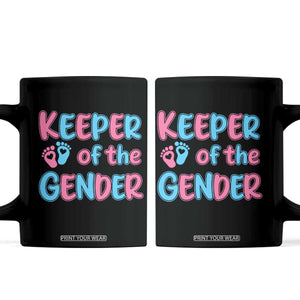 Funny Pregnancy Announcement Coffee Mug Keeper Of The Gender TS12 Black Print Your Wear