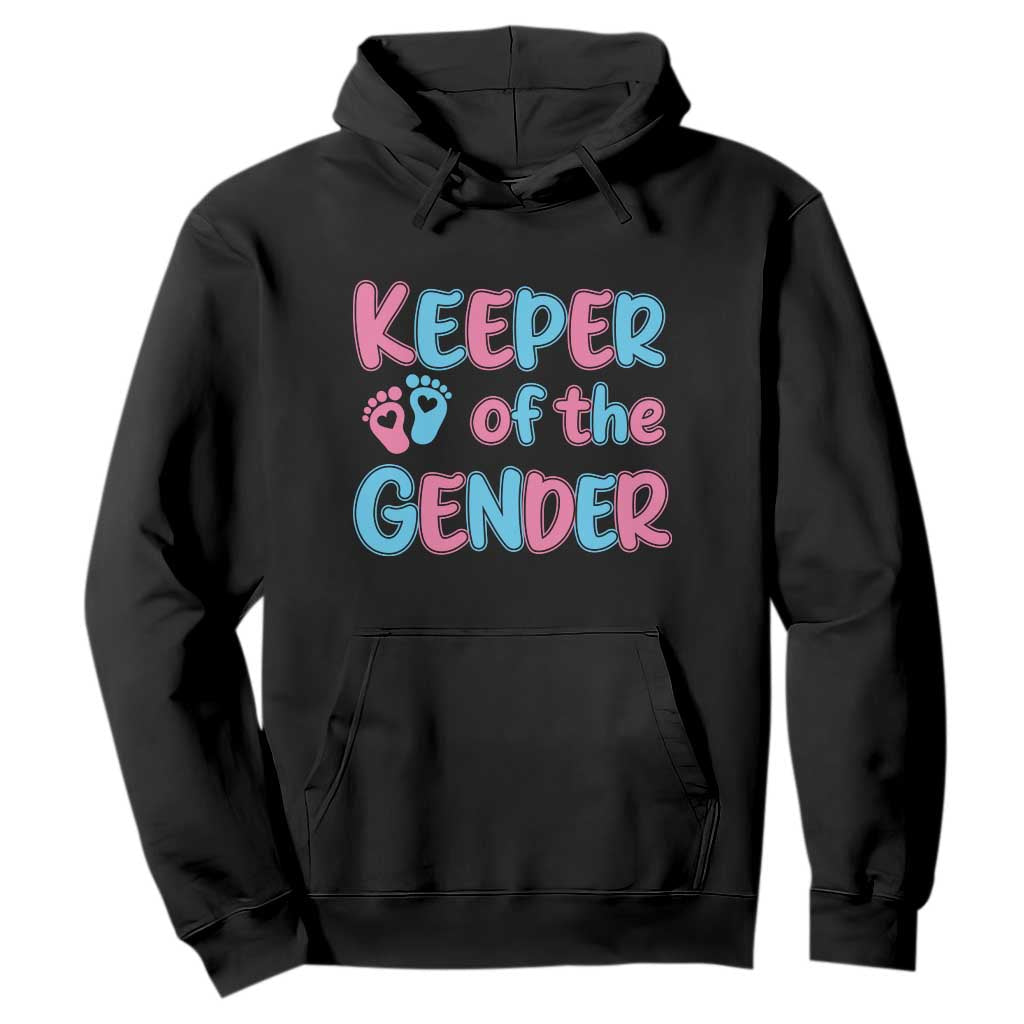 Funny Pregnancy Announcement Hoodie Keeper Of The Gender TS12 Black Print Your Wear