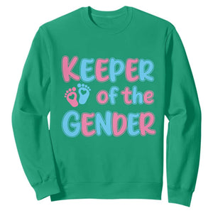 Funny Pregnancy Announcement Sweatshirt Keeper Of The Gender TS12 Irish Green Print Your Wear