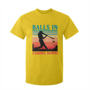 Funny BaseBall Lover T Shirt For Kid Balls In Coming Down TS12 Daisy Print Your Wear