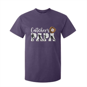 Catchers Papa T Shirt For Kid Funny Gift For Catcher Player TS12 Purple Print Your Wear