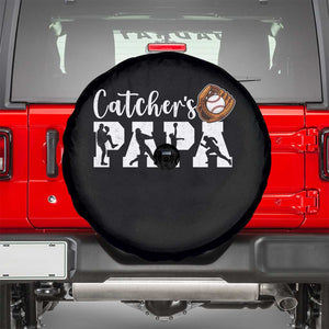Catchers Papa Spare Tire Cover Funny Gift For Catcher Player TS12 Black Print Your Wear