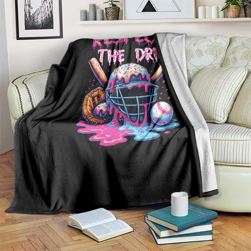 Funny Respect The Drip Baseball Mask Throw Blanket Sports Lover TS12 Print Your Wear