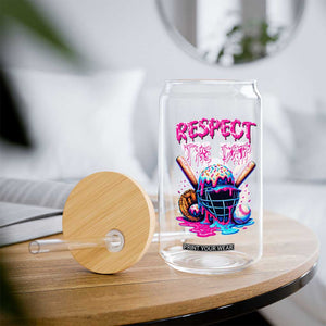 Funny Respect The Drip Baseball Mask Glass Can Sports Lover TS12 Print Your Wear
