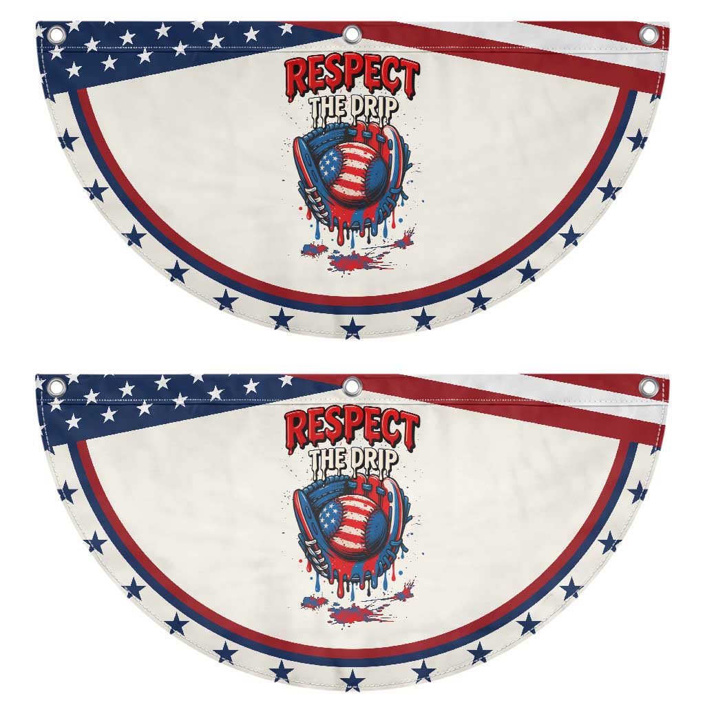 Respect The Drip Patriotic Fan Flag Baseball USA Sports Lover TS12 2pcs pack Classic Beige Print Your Wear