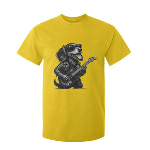 Rock And Roll Dachshund T Shirt For Kid Dog Playing Guitar Music Lover TS12 Daisy Print Your Wear