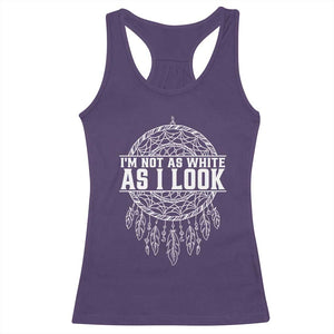 Im Not As White As I Look Racerback Tank Top Native Inspired Dreamcatcher TS12 Purple Print Your Wear