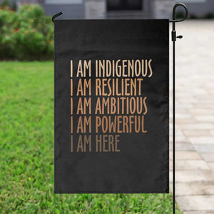 Indigenous Peoples Day Gifts Garden Flag Resilient Ambitious Powerful Here TS12 Print Your Wear