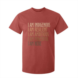 Indigenous Peoples Day Gifts T Shirt For Kid Resilient Ambitious Powerful Here TS12 Red Print Your Wear