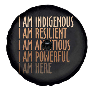 Indigenous Peoples Day Gifts Spare Tire Cover Resilient Ambitious Powerful Here TS12 Print Your Wear