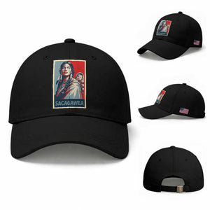 Womens History Month Sacagawea Baseball Cap Native American Heritage Graphic TS12 Baseball Cap Universal Fit Black Print Your Wear