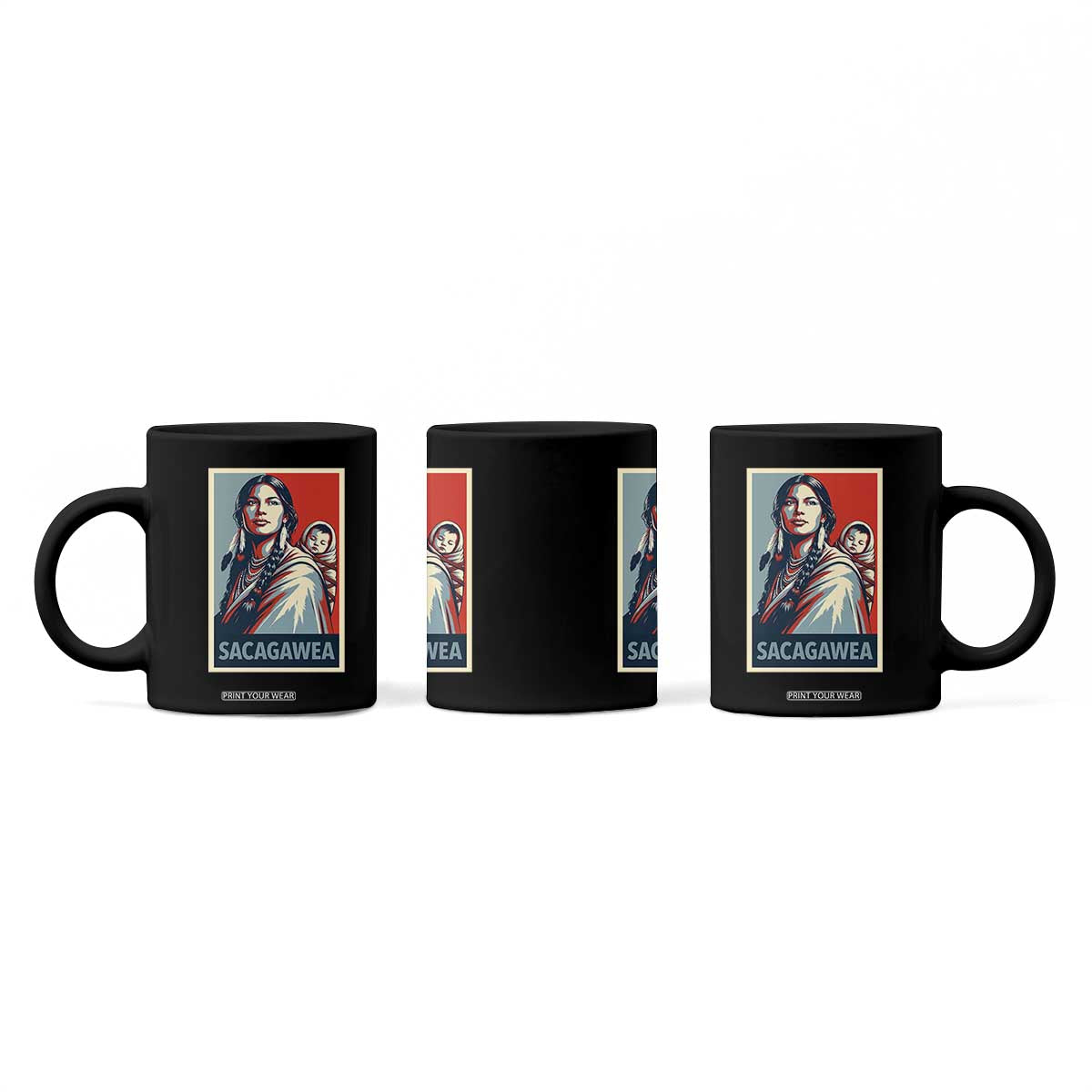 Womens History Month Sacagawea Coffee Mug Native American Heritage Graphic TS12 Print Your Wear