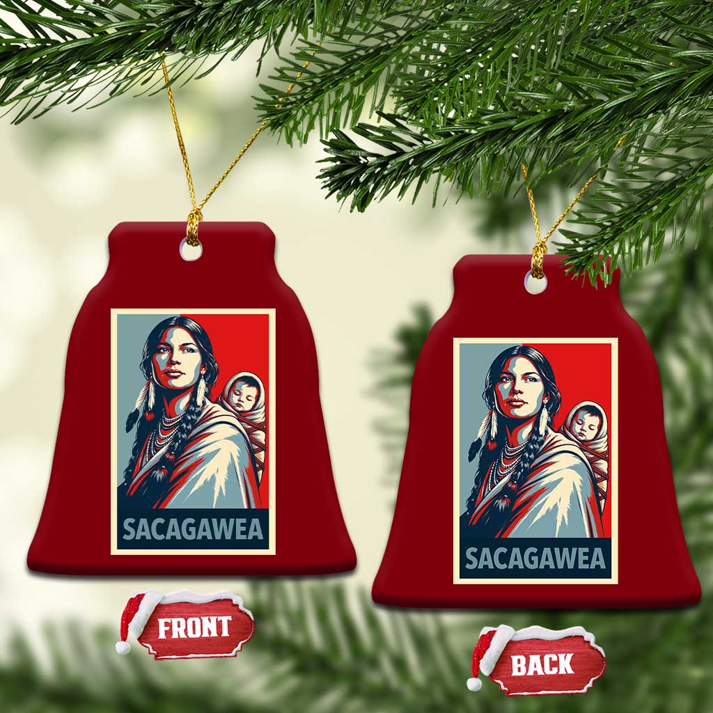 Womens History Month Sacagawea Ceramic Ornament Native American Heritage Graphic TS12 Print Your Wear