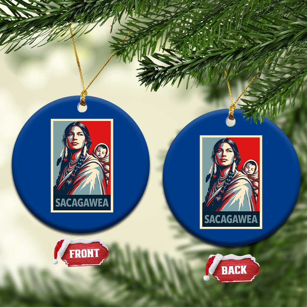 Womens History Month Sacagawea Ceramic Ornament Native American Heritage Graphic TS12 1pc Blue Print Your Wear
